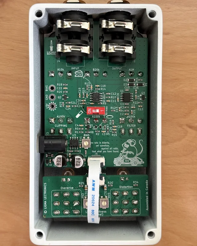 Circuit boards inside the Critical Mass pedal